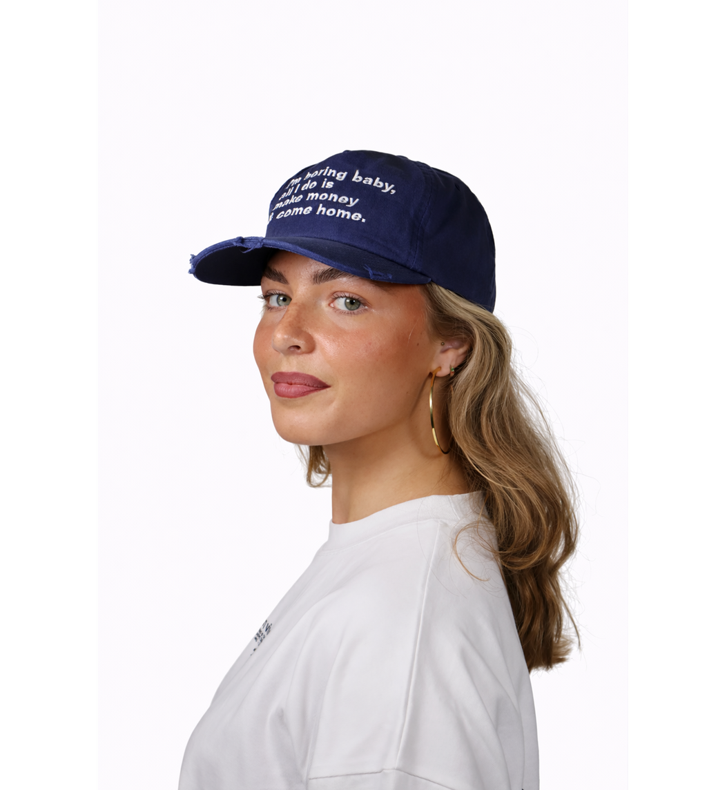 Washed Im Boring Cap